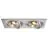 SLV New Tria 2 Spot Aluminium Grey | Suitable for 2x GU10 (AR111) 