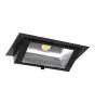 LED Downlight Wallwasher Wally Maxi Black 46W 6050lm 70x75D - 830 Warm White - 238x145mm